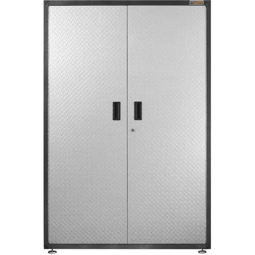 Gear Box, 250 lb, 3-Shelf, Steel, Silver Tread