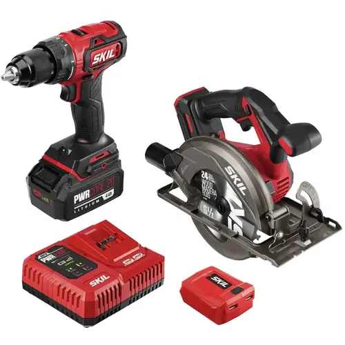 Combination Kit, Battery Included, 20 V, Tools Included: Drill/Driver, Circular Saw Combination Kit, Battery Included, 20 V, Tools Included: Drill/Driver, Circular Saw