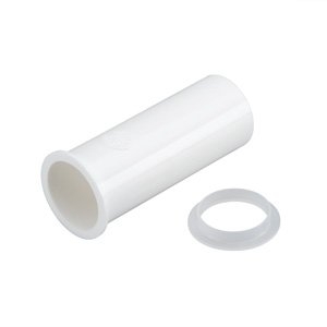 Moen M9703 M-Line Series Tailpiece, 1-1/2 in, 6 in L, Flanged, Plastic, White