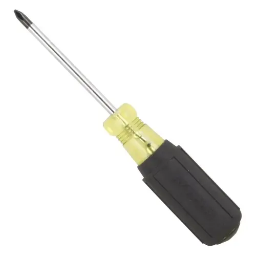 Screwdriver, #1 Drive, Phillips Drive, 6-3/4 in OAL, 3 in L Shank, Plastic/Rubber Handle Screwdriver, #1 Drive, Phillips Drive, 6-3/4 in OAL, 3 in L Shank, Plastic/Rubber Handle