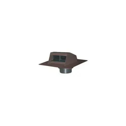Exhaust Vent, 10.94 in OAL, 12.98 in OAW, 117 sq-in Net Free Ventilating Area, Polypropylene, Brown Exhaust Vent, 10.94 in OAL, 12.98 in OAW, 117 sq-in Net Free Ventilating Area, Polypropylene, Brown