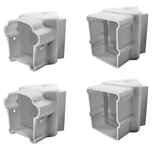 Premier Rail Angle Bracket, Vinyl, White, For: Premier Series Railings