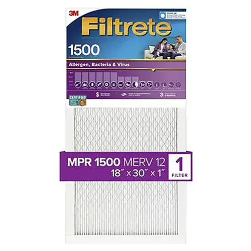 FILTER AIR 1500MPR 18X30X1IN - pack of 4 FILTER AIR 1500MPR 18X30X1IN - pack of 4