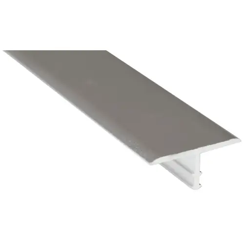 T-Molding, 8 in L, 7/8 in W, Ceramic, Clear