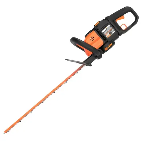 Hedge Trimmer, 2 Ah, 40 V Battery, Lithium-Ion Battery, 3/4 in Dia x 24 in L Cutting Capacity