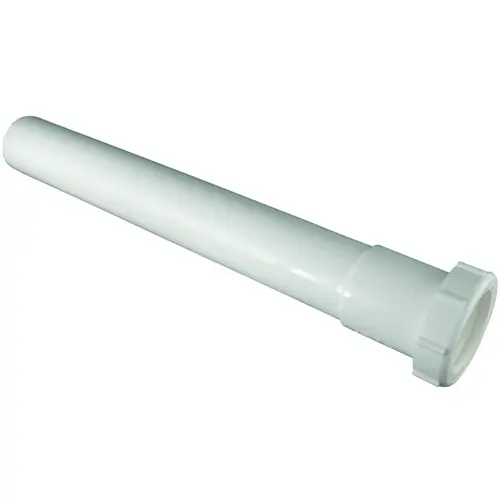 Pipe Extension Tube, 1-1/2 in, 12 in L, Slip-Joint, Plastic, White Pipe Extension Tube, 1-1/2 in, 12 in L, Slip-Joint, Plastic, White