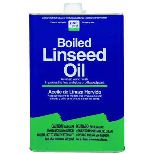 QLO45 Linseed Oil, Liquid, Clear Amber, 1 qt, Can