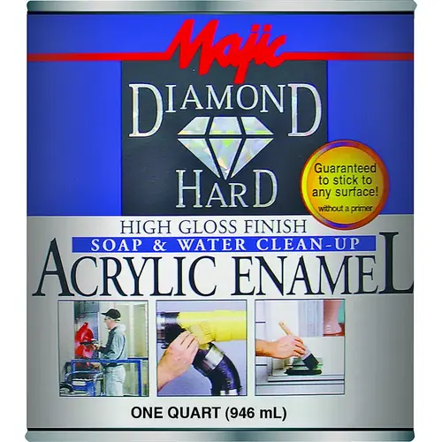 DiamondHard Enamel Paint, Gloss, Black, 1 gal Can - pack of 4 DiamondHard Enamel Paint, Gloss, Black, 1 gal Can - pack of 4
