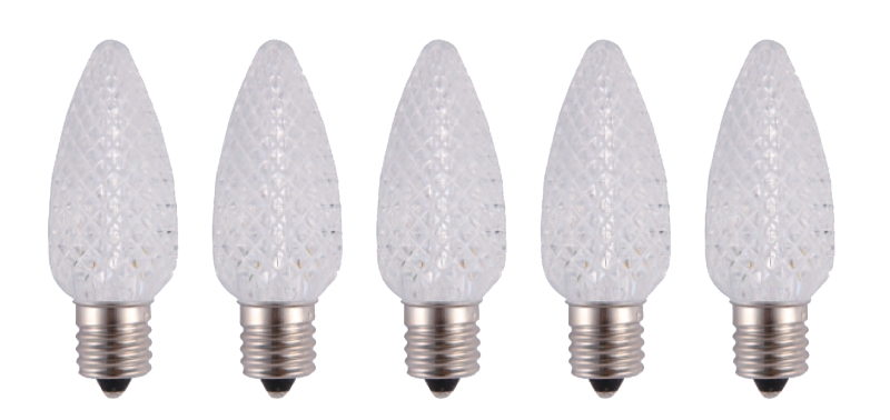 Hometown Holidays 24991 Bulb, Intermediate Lamp Base, LED Lamp, Crystal Cool White Light - pack of 25