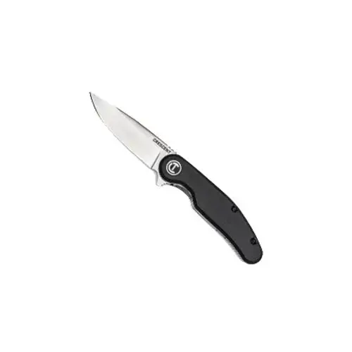 Pocket Knife, 3-1/4 in L Blade, 1 in W Blade, Stainless Steel Blade, Straight, Ergonomic Handle