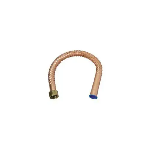 Copper-Flex Series Water Heater Connector, 3/4 in, FIP x Sweat, Copper, 24 in L Copper-Flex Series Water Heater Connector, 3/4 in, FIP x Sweat, Copper, 24 in L