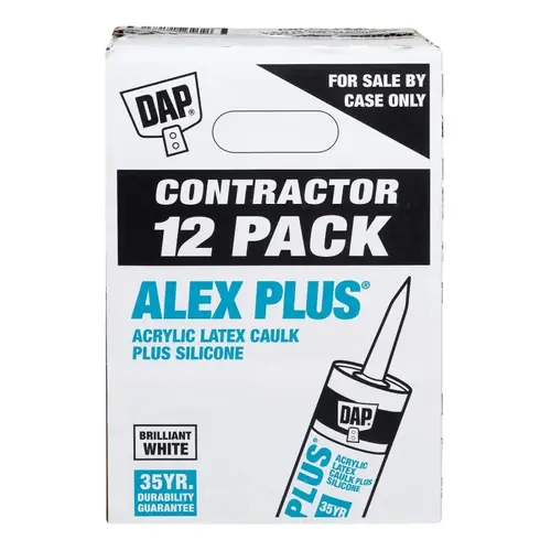 Latex Caulk Sealant, White, 4.4 to 37 deg C, 300 mL Cartridge - pack of 12 Latex Caulk Sealant, White, 4.4 to 37 deg C, 300 mL Cartridge - pack of 12