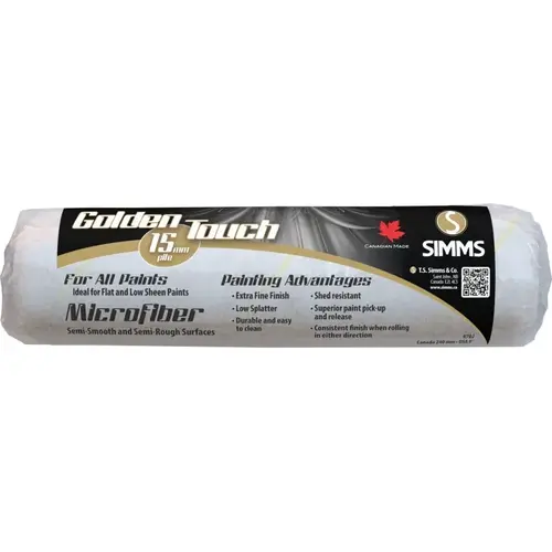 Superior Performance Roller Refill, 1/2 in Thick Nap, 9-1/2 in L, Microfiber Cover Superior Performance Roller Refill, 1/2 in Thick Nap, 9-1/2 in L, Microfiber Cover