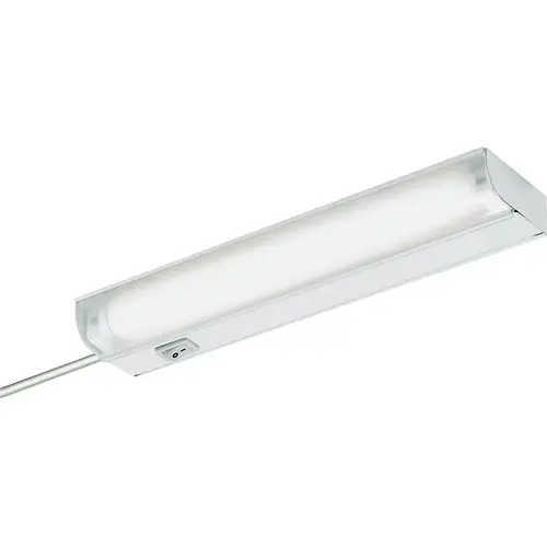 Plug-In Under Cabinet Bar, 120 V, 8 W, 1-Lamp, Fluorescent Lamp, 3000 K Color Temp