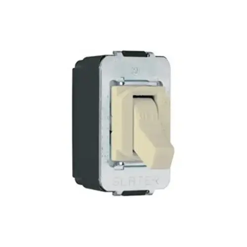 Switch, 15 A, 120/277 V, Screw Terminal, Thermoplastic Housing Material, Ivory
