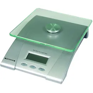 Starfrit 093016 003 0000 0930160030000 Electronic Kitchen Scale, 5 kg Capacity, LCD Display, Glass Platform, kg, lb