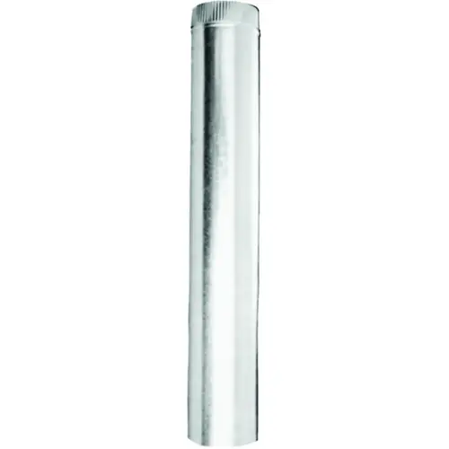 Type B Gas Vent Pipe, 3 in OD, 18 in L, Galvanized Steel Type B Gas Vent Pipe, 3 in OD, 18 in L, Galvanized Steel