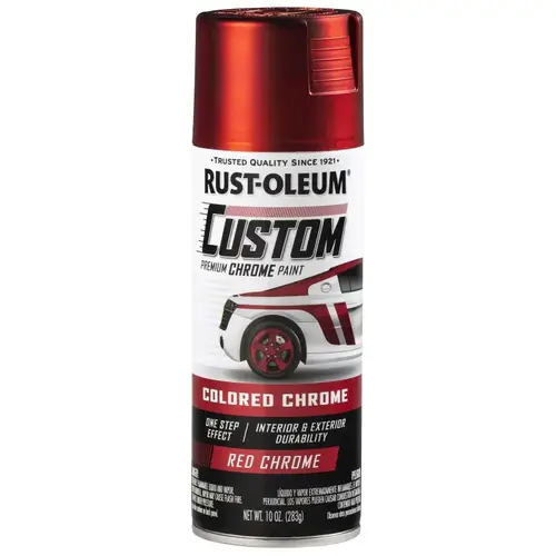 Premium Custom Paint, Chrome, Red, 10 oz, Aerosol Can Premium Custom Paint, Chrome, Red, 10 oz, Aerosol Can