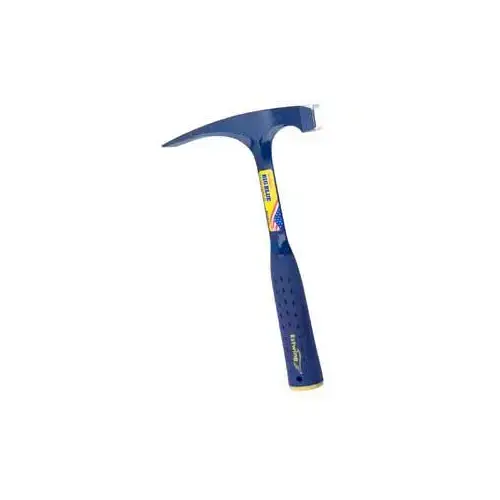 Bricklayer Hammer, 22 oz Head, Big Face, Steel Head, 12 in OAL