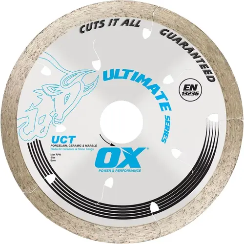 ULTIMATE UCT -UCT-10 Blade, 10 in Dia, 5/8 in Arbor, Continuous Rim
