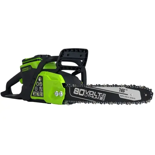 Brushless Chainsaw, Battery Included, 2.5 Ah, 80 V, Lithium-Ion, 28 in Cutting Capacity Brushless Chainsaw, Battery Included, 2.5 Ah, 80 V, Lithium-Ion, 28 in Cutting Capacity
