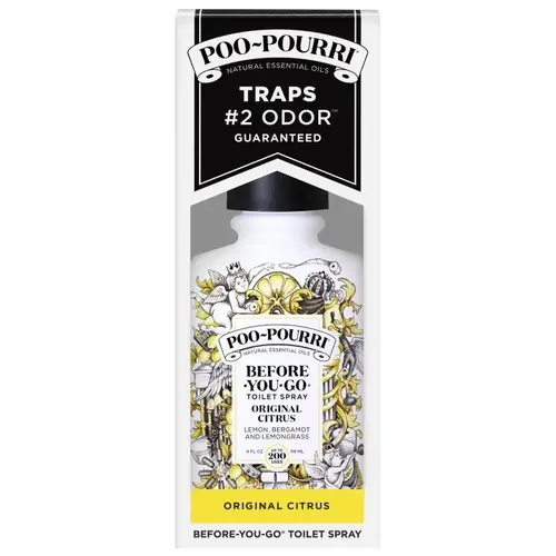 Before-You-Go PP-004 Air Freshener Spray, 4 oz Bottle, Original Citrus Milky White