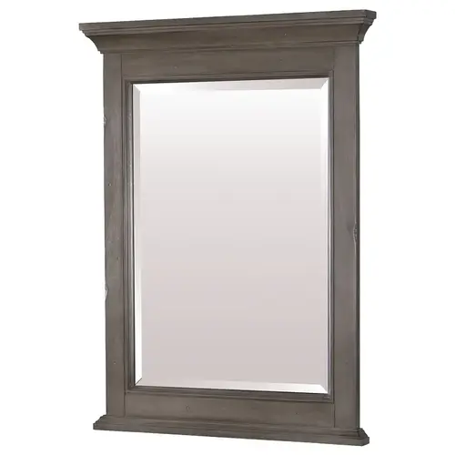 Brantley Series Framed Mirror, Rectangular, 24 in W, 32 in H, Wood Frame, Wall Mounting