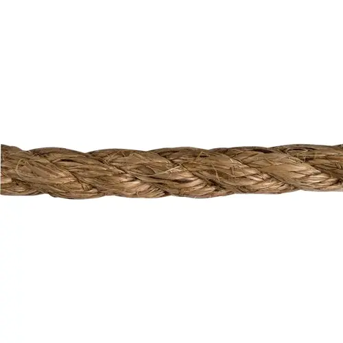 Rope, 1 in Dia, 150 ft L, Manila, Beige/Brown