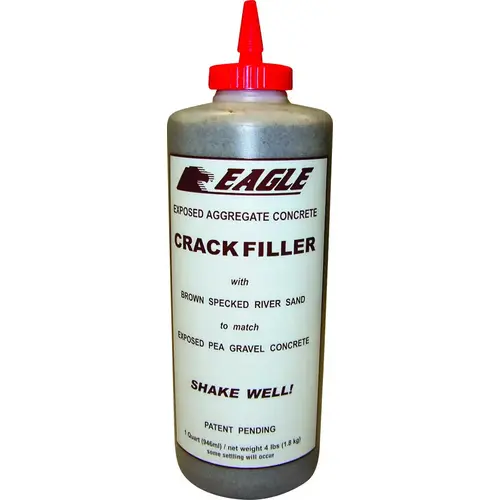 Crack Filler, Brown/Gray/White, 1 qt Squeeze Bottle
