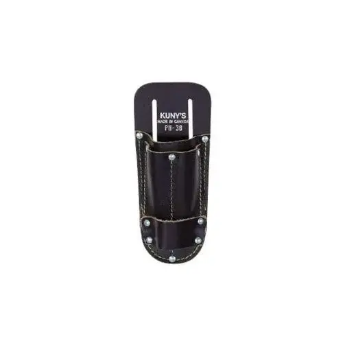 Tool Works Series Tool Pouch, 1-Pocket, Leather, Black, 3-1/4 in W, 9 in H Tool Works Series Tool Pouch, 1-Pocket, Leather, Black, 3-1/4 in W, 9 in H