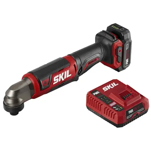 Right Angle Impact Driver, Battery Included, 12 V, 2 Ah, 1/4 in Drive, Hex Drive, 3750 ipm Right Angle Impact Driver, Battery Included, 12 V, 2 Ah, 1/4 in Drive, Hex Drive, 3750 ipm