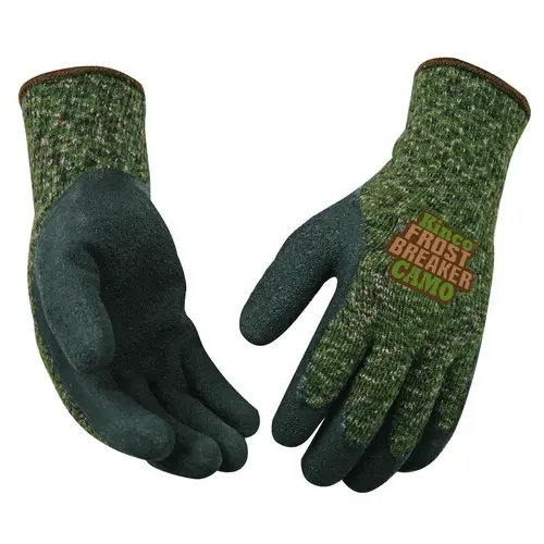 High-Dexterity Protective Gloves, Men's, XL, Regular Thumb, Knit Wrist Cuff, Acrylic Pair Camouflage/Green High-Dexterity Protective Gloves, Men's, XL, Regular Thumb, Knit Wrist Cuff, Acrylic Pair Camouflage/Green