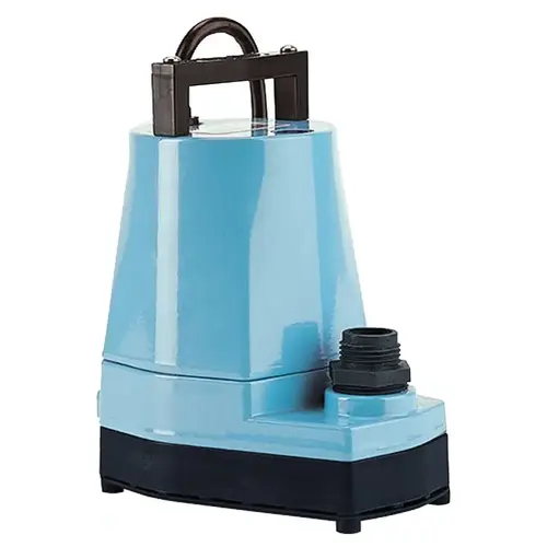 505005 Submersible Utility Pump, 115 V, 0.166 hp, 1 in Outlet, 26.3 ft Max Head, 1200 gph, Nylon Impeller