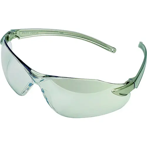 10083087 Safety Glasses, Unisex, Anti-Fog Lens, Lightweight Frame, Champagne Gold Frame