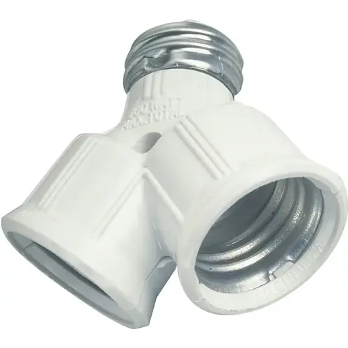 Adapter, 660 W, 2-Outlet, White Adapter, 660 W, 2-Outlet, White
