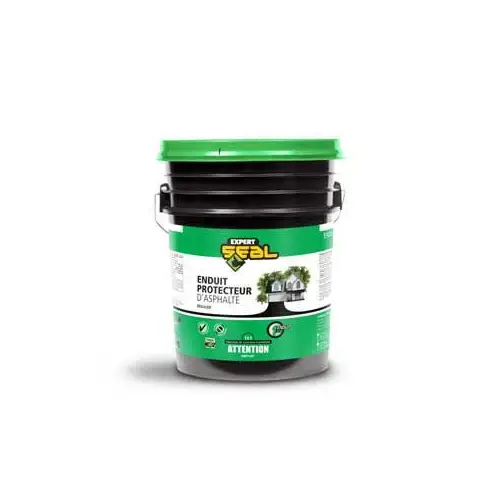 Asphalt Driveway Sealer, Liquid, Black, 17 L Pail