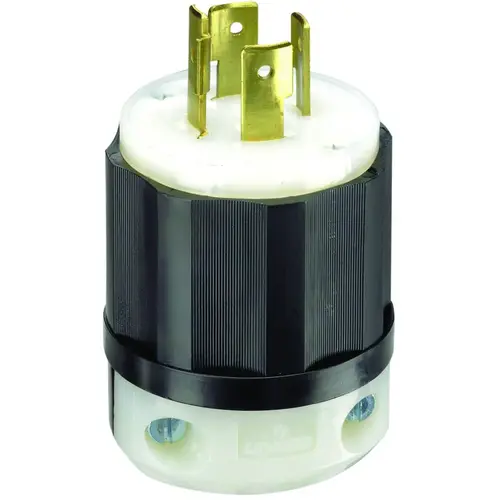 Electrical Plug, 3 -Pole, 20 A, 125/250 V, NEMA: NEMA L14-20P, Black/White Electrical Plug, 3 -Pole, 20 A, 125/250 V, NEMA: NEMA L14-20P, Black/White