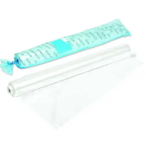 Light-Duty Polyfilm, 50 ft L, 10 ft W, Polyethylene, Clear