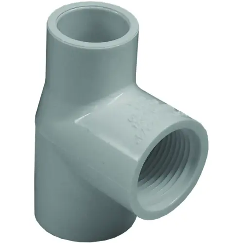 402249BC Reducing Pipe Tee, 2 x 1 in, Slip x FIP, PVC, SCH 40 Schedule 402249BC Reducing Pipe Tee, 2 x 1 in, Slip x FIP, PVC, SCH 40 Schedule