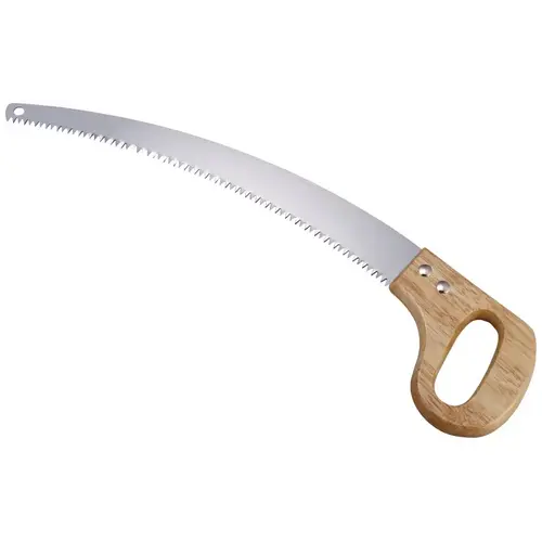 Pruning Saw, Steel Blade, 5 TPI, Wood Handle, 20 in OAL Nature