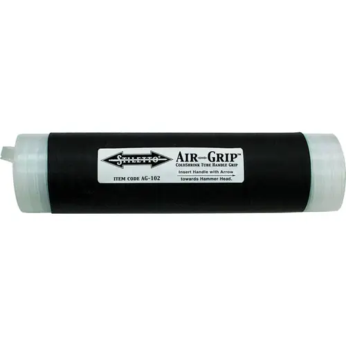AirGrip Cold Shrink-To-Fit Hammer Handle Wrap, 8 In. Tube Black