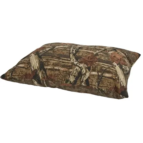 80380 Pillow Bed, 36 in L, 27 in W, Rip-Stop Fabric Cover, Black/Red