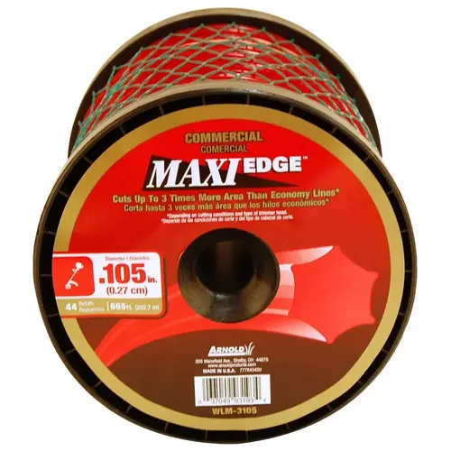 Professional Trimmer Line Spool, 0.105 in Dia, 660 ft L, Monofilament Professional Trimmer Line Spool, 0.105 in Dia, 660 ft L, Monofilament