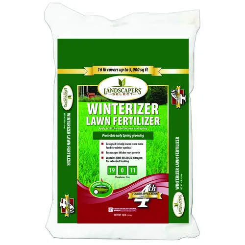 LAZER Weed and Feed Lawn Winterizer Fertilizer, 16 lb Bag, Granular, 19-0-11 N-P-K Ratio LAZER Weed and Feed Lawn Winterizer Fertilizer, 16 lb Bag, Granular, 19-0-11 N-P-K Ratio