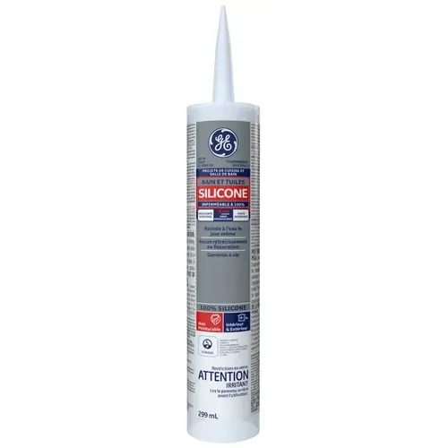 Silicone I SE1191 Tub and Tile Sealant, Clear, 10.1 oz Silicone I SE1191 Tub and Tile Sealant, Clear, 10.1 oz