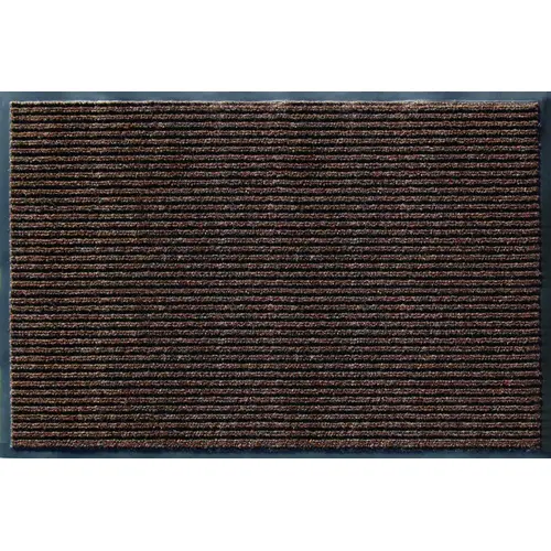 Enviroback Door Mat, 27 in L, 18 in W, Rectangular, Cocoa Brown