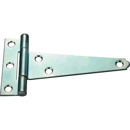 Light-Duty T-Hinge, Steel, Zinc, Fixed Pin, 180 deg Range of Motion, 13 (Pc) lb - pack of 10 Light-Duty T-Hinge, Steel, Zinc, Fixed Pin, 180 deg Range of Motion, 13 (Pc) lb - pack of 10
