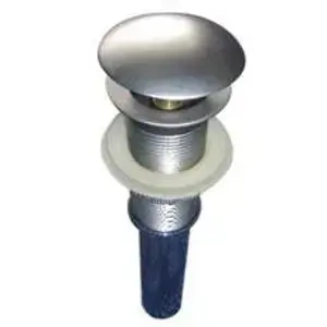 Luxo Marble WAPOPUP1 Plug Drain, 2-3/4 in Connection, Metal, Chrome-Plated