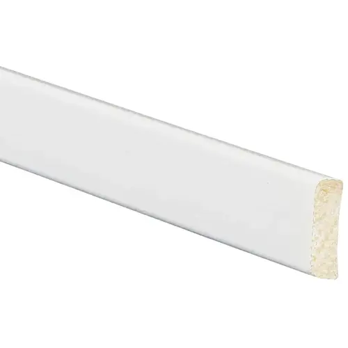 142 Screen Trim, 8 ft L, 3/4 in W, Polystyrene, Crystal White - pack of 25