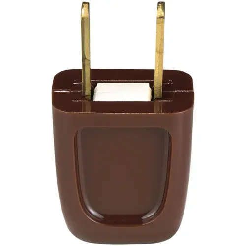 Electrical Plug, 2 -Pole, 10 A, 125 V, Brown - pack of 10 Electrical Plug, 2 -Pole, 10 A, 125 V, Brown - pack of 10